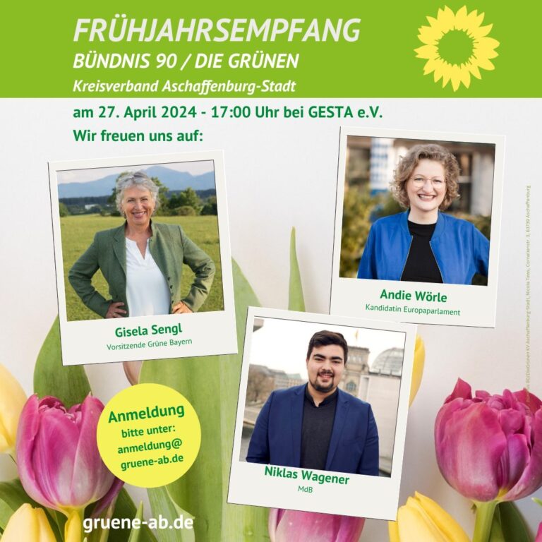 Frühjahrsempfang mit Gisela Sengl, Andie Wöhrle und Niklas Wagener