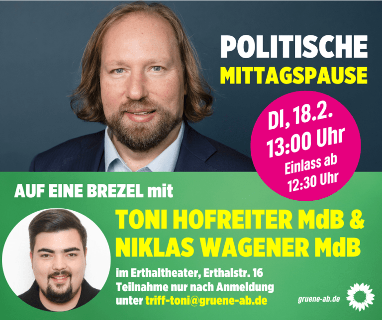 Politische Mittagspause: Auf eine Brezel mit Toni und Niklas