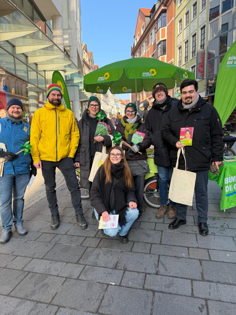 Grüne aktiv in der Innenstadt