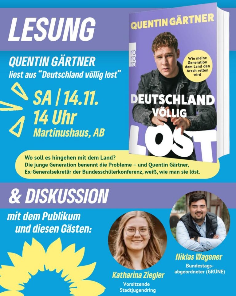 „Deutschland völlig lost“ – Lesung und Diskussion